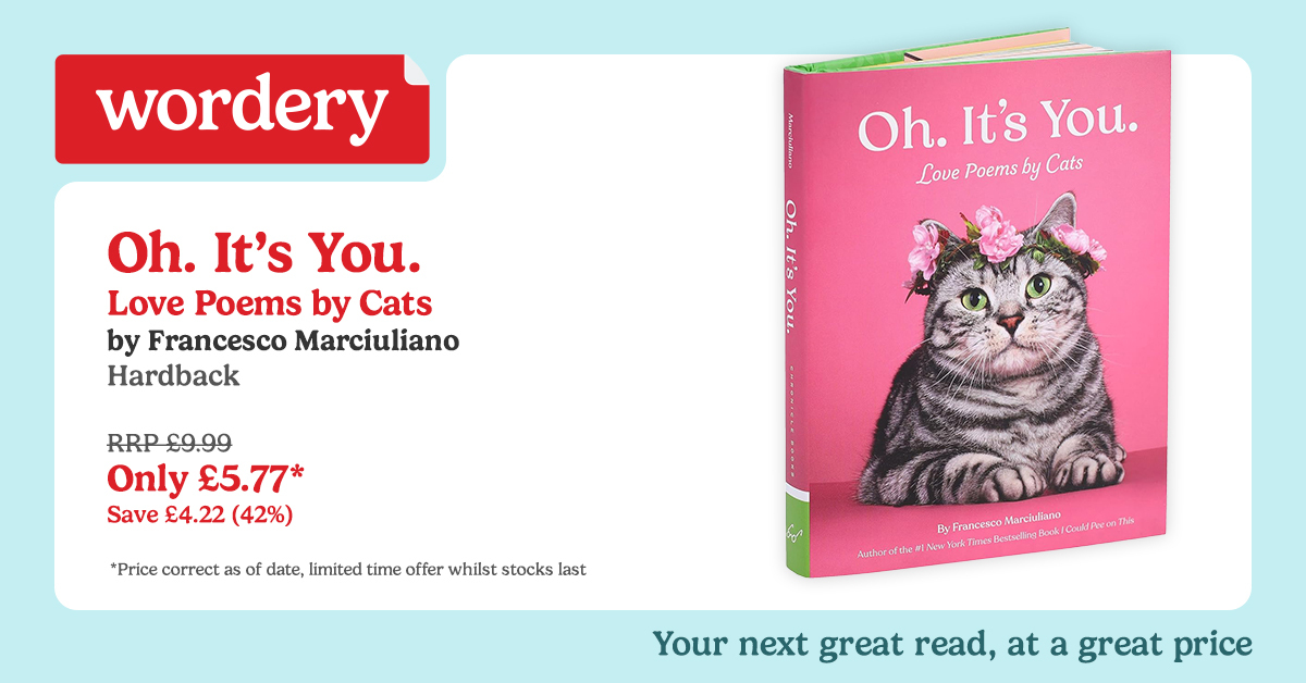 The purr-fect book for all the cat lovers this Christmas, ‘Oh. Its You.’ is filled with hilarious love poems from cats to their people. A great stocking filler to give, purchase a copy with us today: wordery.com/book/oh-its-yo…