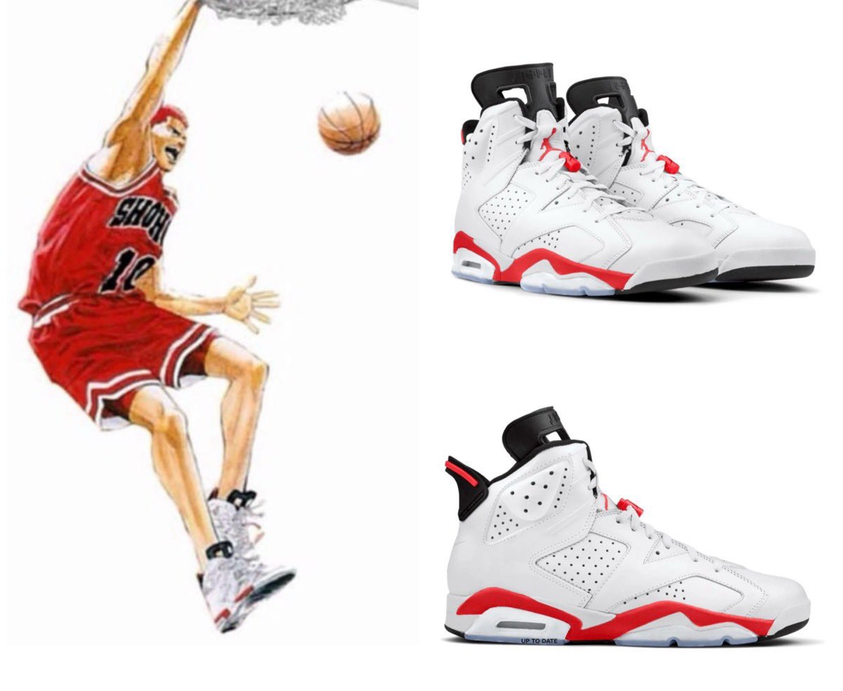 uptod4te's tweet image. 桜木花道カラー Nike Air Jordan 6 Retro “White Infrared”が2026年ホリデーシーズンに復刻発売予定 【ナイキ AJ6 エアジョーダン6 ホワイト インフラレッド 新作】
uptodate.tokyo/nike-air-jorda…