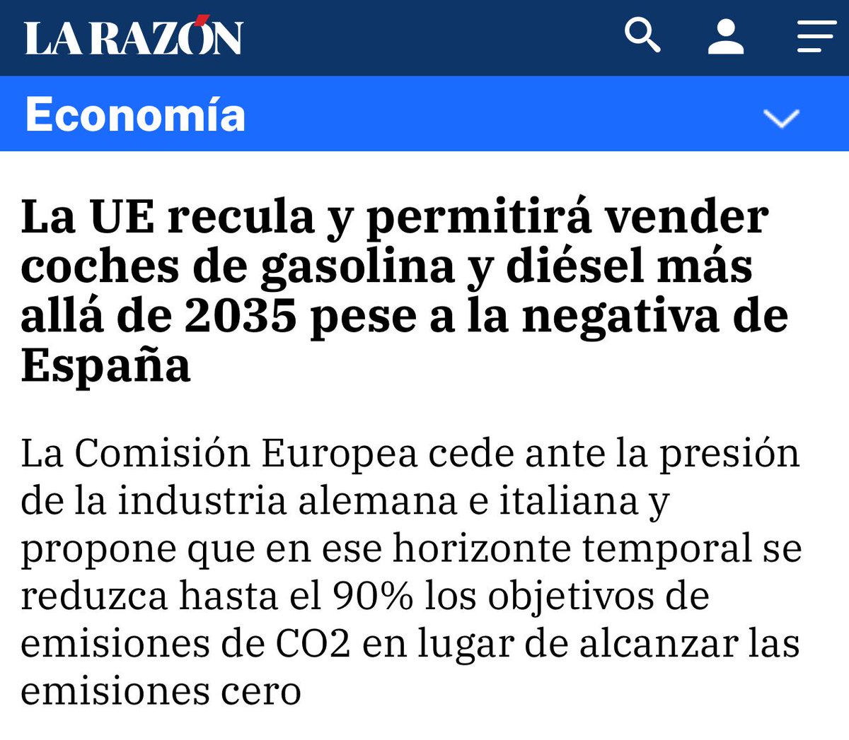 Doble varapalo de Bruselas a Sánchez.

- Flexibiliza objetivos climáticos
- Apuesta por bajar los impuestos a la vivienda

Europa gira hacia la competitividad de los sectores productivos y la prosperidad de las clases medias.

España no merece un Gobierno en dirección contraria.