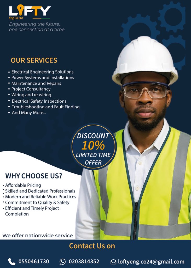 Guys, aside the football stuff, I am an electrical engineer and this is my business. Feel free to reach out for enquiries and partnerships 🤝