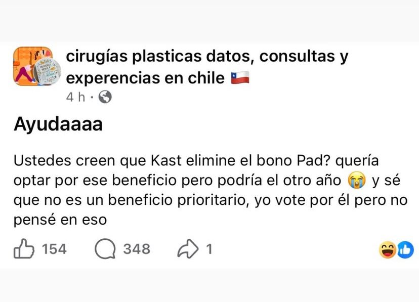 Arrepentidos de Kast tweet media