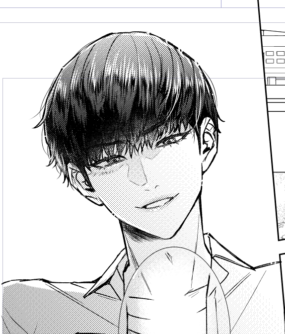 bibamori's tweet image. トーン貼りすぎてモアレ怖いなあ…💦
自分で印刷所頼むの初めてだからひよっちゃう…