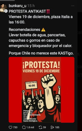 Ya se dieron cuenta? Con Boric, pese al aumento de la delincuencia, a la inmigración descontrolada, al aumento descomedido de la luz que fue culpa del gobierno, ni una marcha, ni una protesta.  Kast sale presidente y llaman a protestas. Que espontaneo todo, igual que el estallido