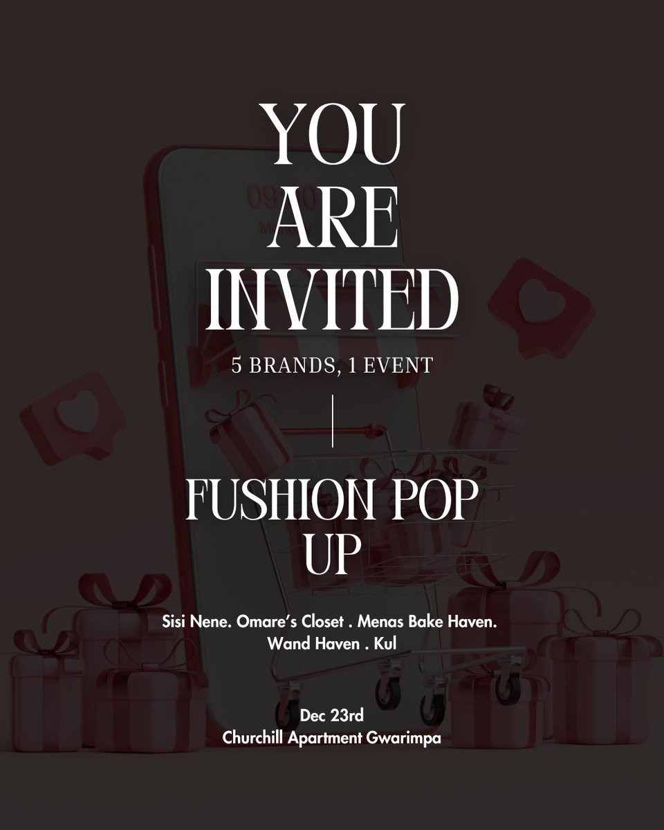OmaOyo's tweet image. You guysssssssss.

My brand @OmaresclosetBag is hosting her first ever Pop-Up on the 23rd of December at Churchill Apartments in Gwarinmpa. 

This is in partnership with other brands. 
Consider it a Christmas party cause Games and Prizes are plenty.

Come through Abuja
🥹🙏🏽👉🏽👈🏽🥹