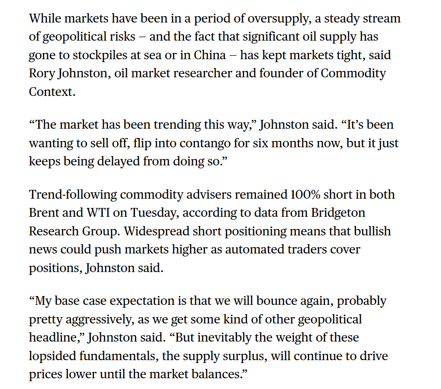 Rory_Johnston's tweet photo. My comments to Bloomberg on today's crude selloff. https://t.co/0SvPAKQuPQ