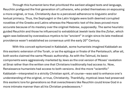 coltraine14n88's tweet image. Some previews from our inaugural article to be published at: ecclesiacontrasynagoga.substack.com

We examine a continuity in German Christianity that centers the so-called "Christian" Kabbalah from the Renaissance onward into the Romantic era. In the future, we want to do similar case…