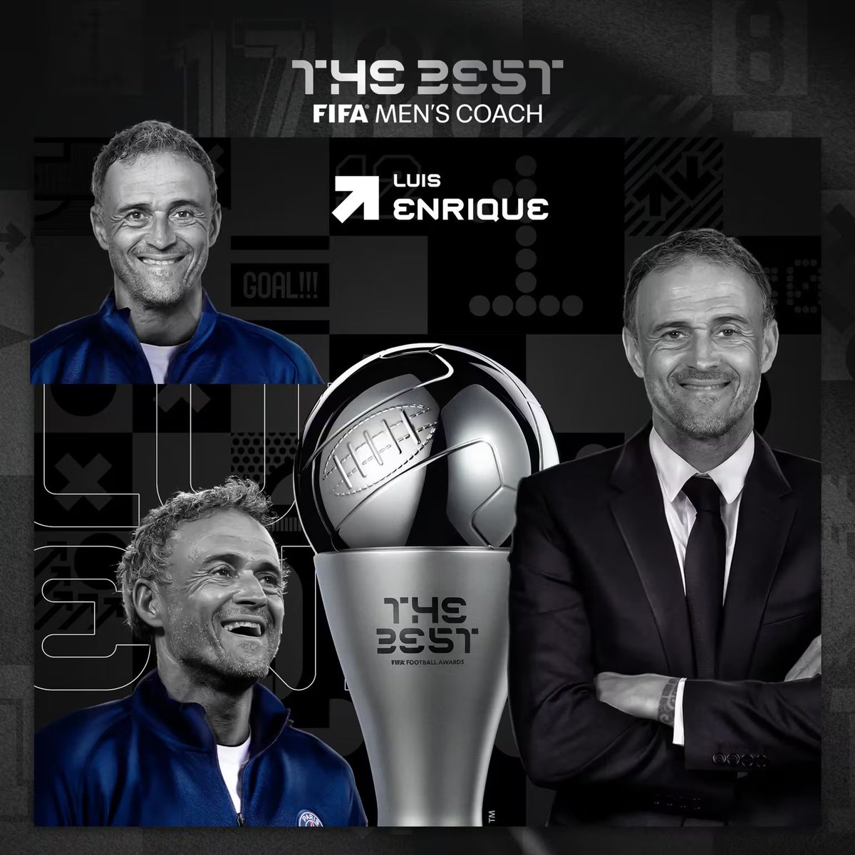 🚨 ¡Luis Enrique, mejor entrenador de la temporada! El técnico del PSG consigue el doblete tras el Balón de Oro

#TheBest