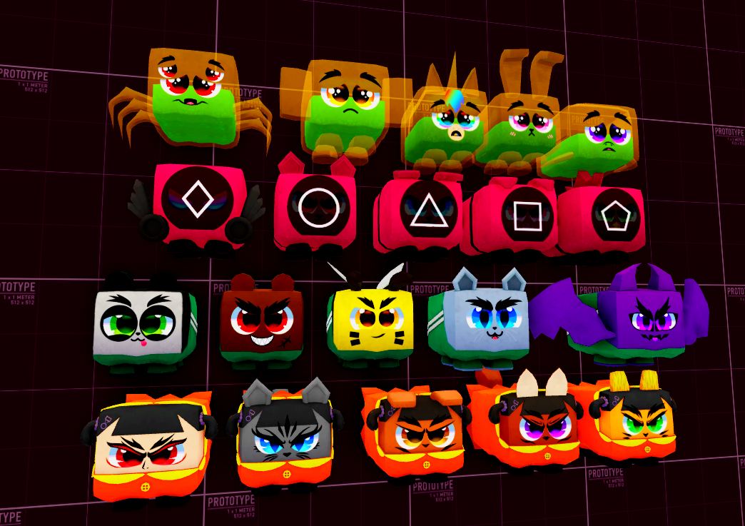 Some Roblox Squid Game Pets🦑

(Discord: dinaldeveloper)
#Roblox|#RobloxDev|#gamedev