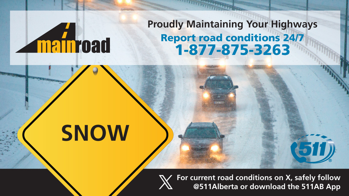 Weather Advisory - Heavy Flurries in #CentralAlberta

Heavy flurries are expected Wed morning into Thurs. Strong winds up to 60km/h are expected. Temps to drop rapidly &amp; wind gusts will blow snow &amp; limit visibility.

Crews will be patrolling until event passes.