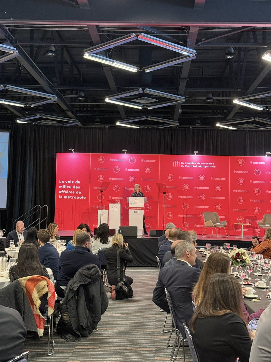 Causerie @CGI avec <a href="/macklem_tiff/">Tif_macklem</a> <a href="/banqueducanada/">Banque du Canada</a> | « Notre communauté d’affaires souhaite aujourd’hui mieux comprendre : où nous en sommes, ce qui nous attend, et comment naviguer les prochains mois avec lucidité et pragmatisme. » - <a href="/IsaDessureault/">Isabelle Dessureault</a>