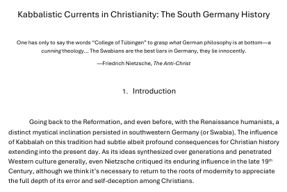 coltraine14n88's tweet image. Some previews from our inaugural article to be published at: ecclesiacontrasynagoga.substack.com

We examine a continuity in German Christianity that centers the so-called "Christian" Kabbalah from the Renaissance onward into the Romantic era. In the future, we want to do similar case…
