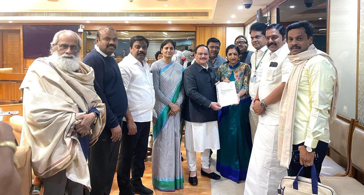 ThamizhachiTh's tweet photo. On 16.12.2025, I submitted a letter to the Hon’ble Union Health Minister Thiru @JPNadda , highlighting the acute shortage of Compulsory Rotating Medical Internship (CRMI) seats for Foreign Medical Graduates in Tamil Nadu.

Qualified young doctors should not be denied their right to complete training due to administrative bottlenecks. 

I have urged urgent intervention to expand CRMI capacity, implement existing National Medical Commission provisions, and ensure that these graduates can serve our public health system with dignity and certainty.

Tamil Nadu must not lose trained medical professionals to avoidable delays.

#MedicalInternships #MedicalStudents #FMG #TamilNadu #HealthandFamilyWelfare #NammaSouthChennai #ThamizhazhiThangapandian