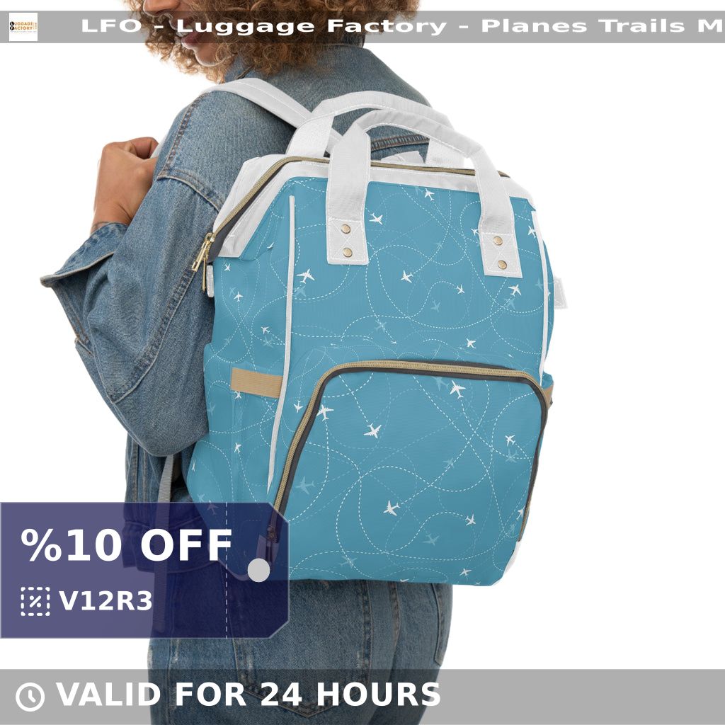 Luggage_Factory's tweet image. Say goodbye to the chaos of travel with lil' ones! 🍼 Our LFO Planes Trails Multifunctional Diaper Backpack fits it all: diapers, bottles, wipes &amp;amp; more. Durable, lightweight design for every adventure! 🏞️ Get yours now! #BabyEssentials #Backpacks shortlink.store/4cpe7gm7bsba