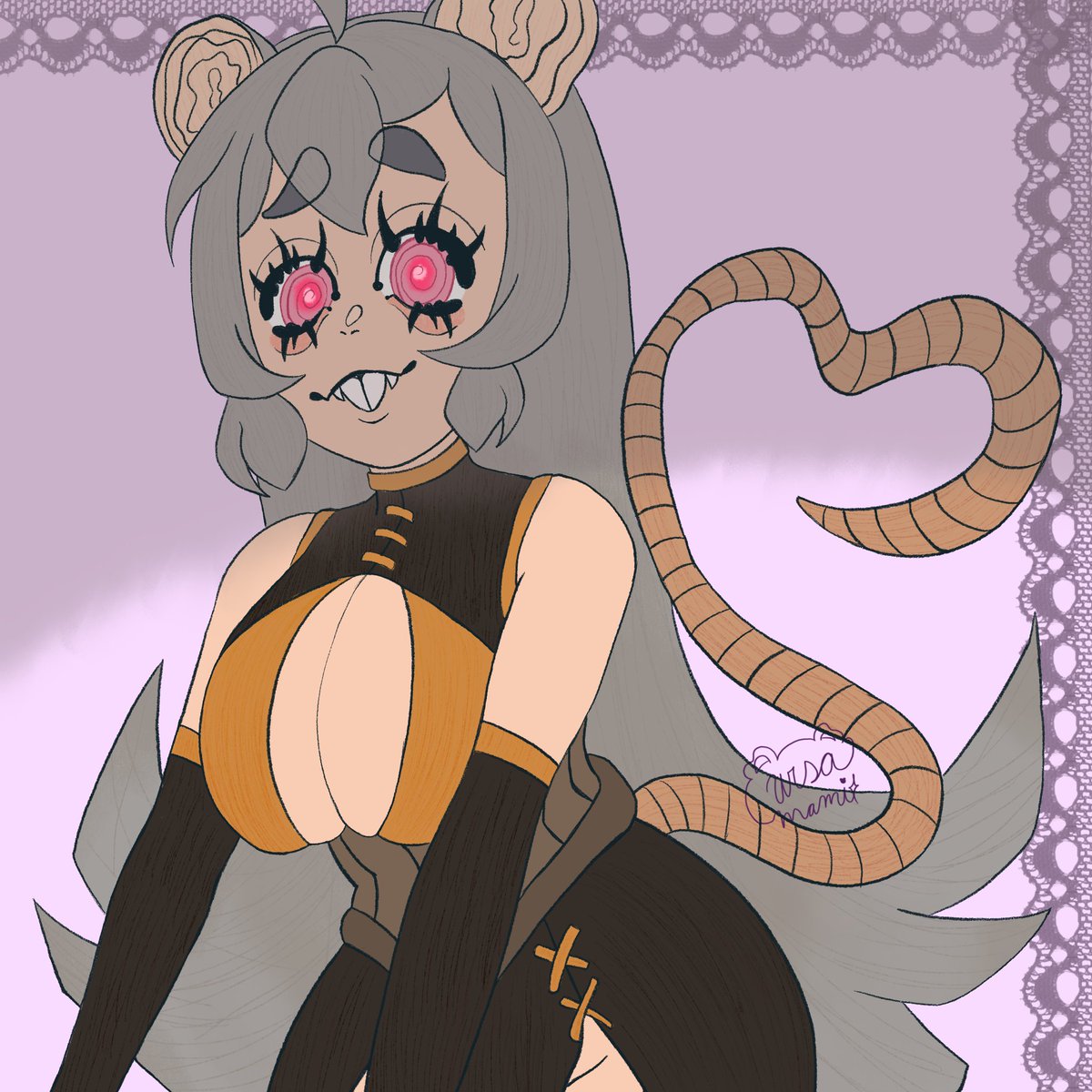 ursamamiart's tweet image. "you'll try my new potion right mischiefs?" #BooTheART