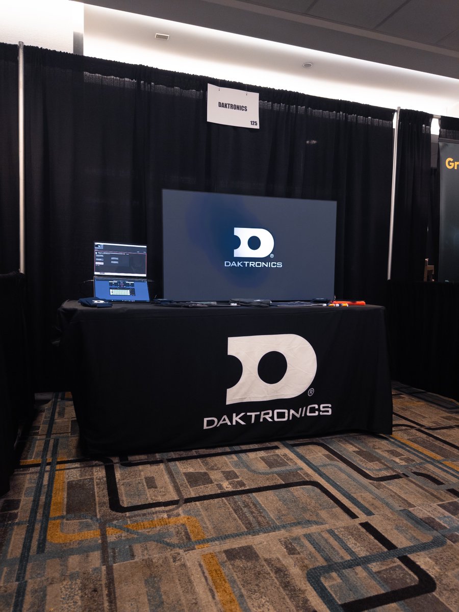 Daktronics's tweet photo. We're in Booth #125 at the #SVGSummit today in NYC! Stop by to see our integration with @GrassValleyLive. #DakPro #DakCollege @sportsvideo https://t.co/zcgCG3IJdn