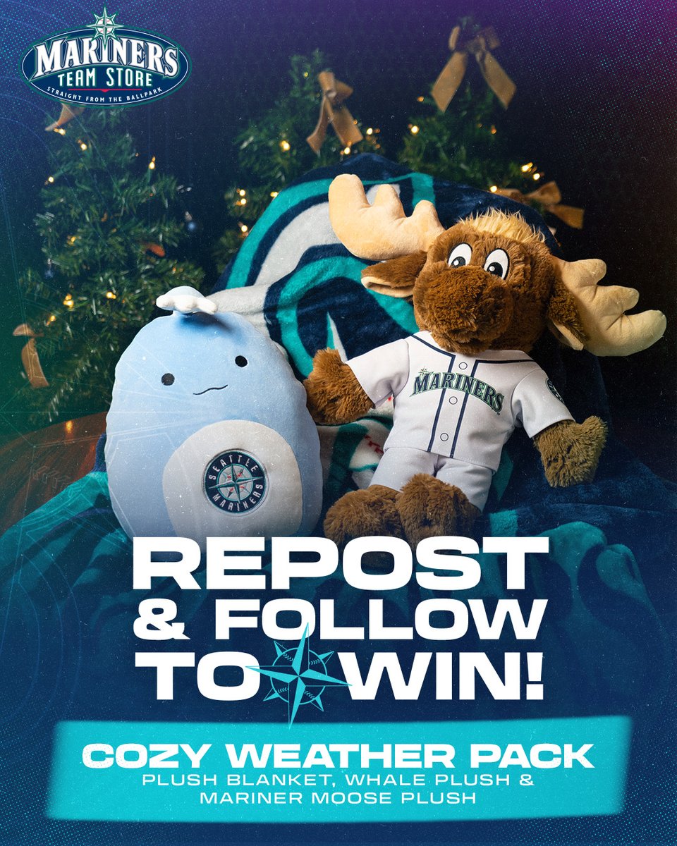 ⚾️ REPOST + FOLLOW @MarinersStore TO WIN ⚾️
Stay warm during the winter with this Cozy Weather Pack! All you need to do to enter is hit that repost button and make sure you are following @MarinersStore.