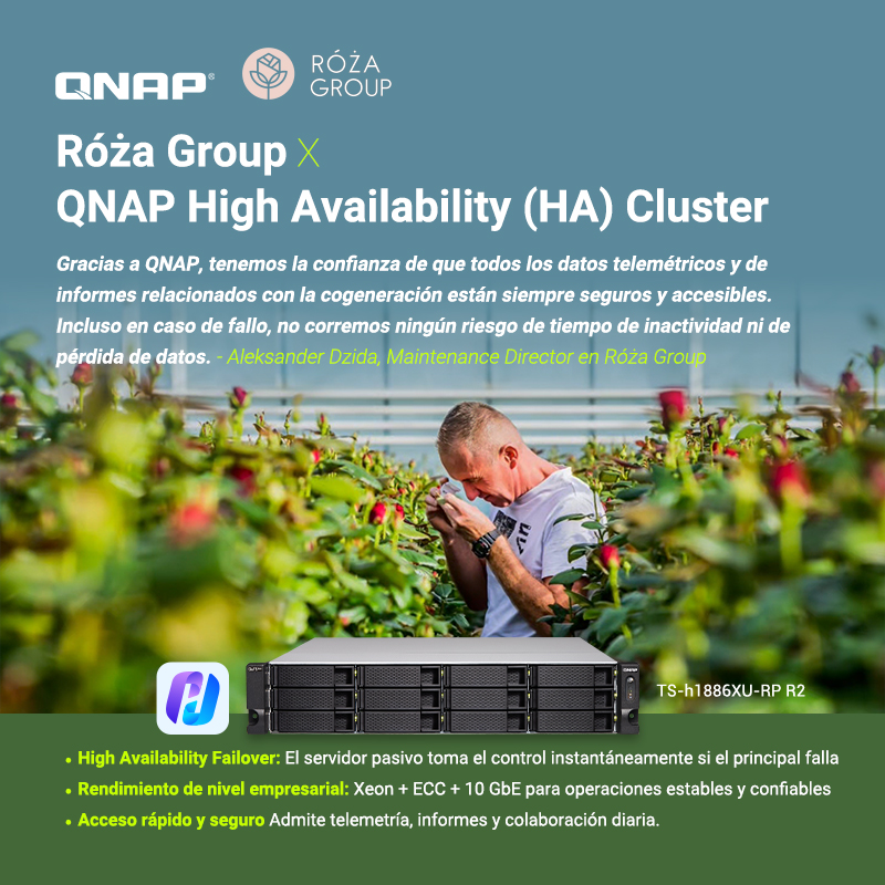 Grupo Róża confía en la Alta Disponibilidad de QNAP para proteger datos operativos críticos, manteniendo la producción, la gestión energética y los flujos de trabajo diarios funcionando sin problemas.
👉qnap.to/8g7rer 

#QNAPCustomerStory #HighAvailability #QNAPNAS #HA
