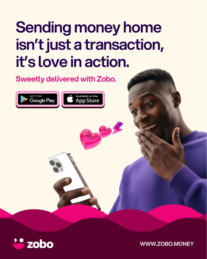 zobomoneyapp's tweet image. Your transfers carry more than money. They carry love, support, and sacrifice. 

Zobo is here to honour that, with a service you can truly trust.

#ZoboMoney #Remittanceapp #SendMoneyHome