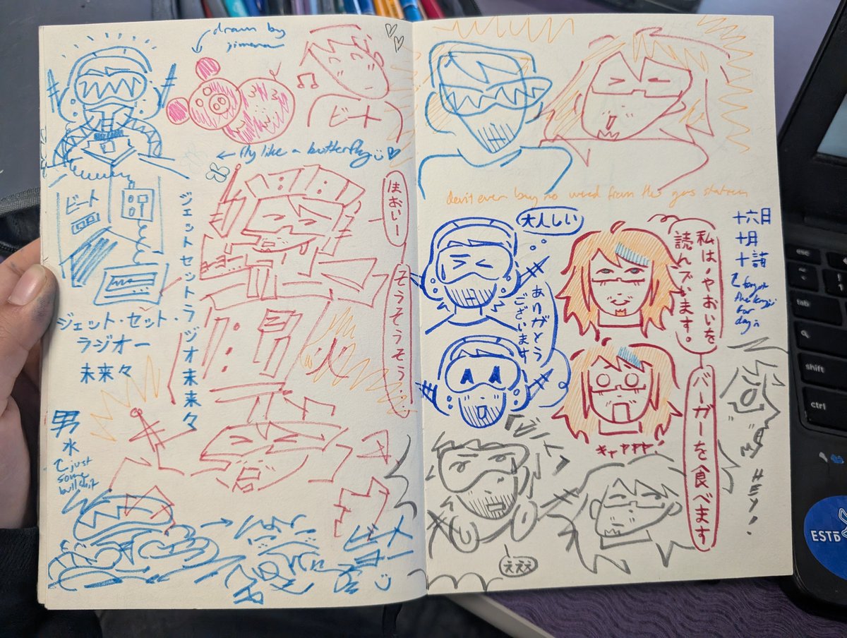 aid_exp's tweet photo. some jrsff musings while at school (⁠◕⁠ᴗ⁠◕⁠✿⁠)

#jetsetradio #art https://t.co/is4ld6UFGP