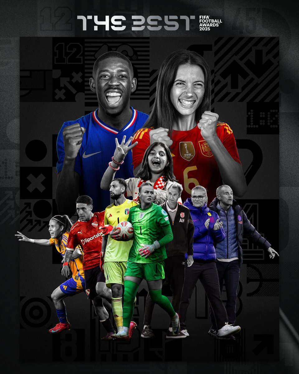 fifaworldcup_es's tweet photo. ¡GANADORES! 🤩

Estos fueron los Premios #TheBest de la FIFA 2025. 🏆 https://t.co/KbHP9Kbfwc