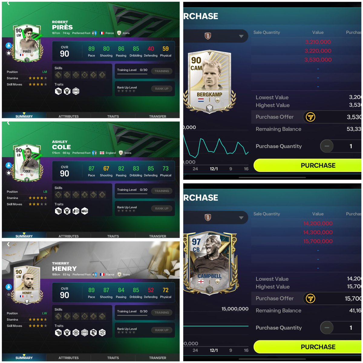 billionaire_87's tweet photo. 🚨EA FC MOBILE COMMUNITY 

“THE INVINCIBLES”

HURRY AND GRAB THEM NOW 

TO be noted : “YAYA TOURE IS THE WORNG TOURE ,HE IS NOT A OART OF INVINCIBLES”

Have a good day everyone , goodnight 😴 

@JONALDINHOtm @KJavierFM @FirstHalfYT @EASFCMOBILE @tutiofifa @Akash62455881 @HDWolvie https://t.co/PW2P6nOQ0A