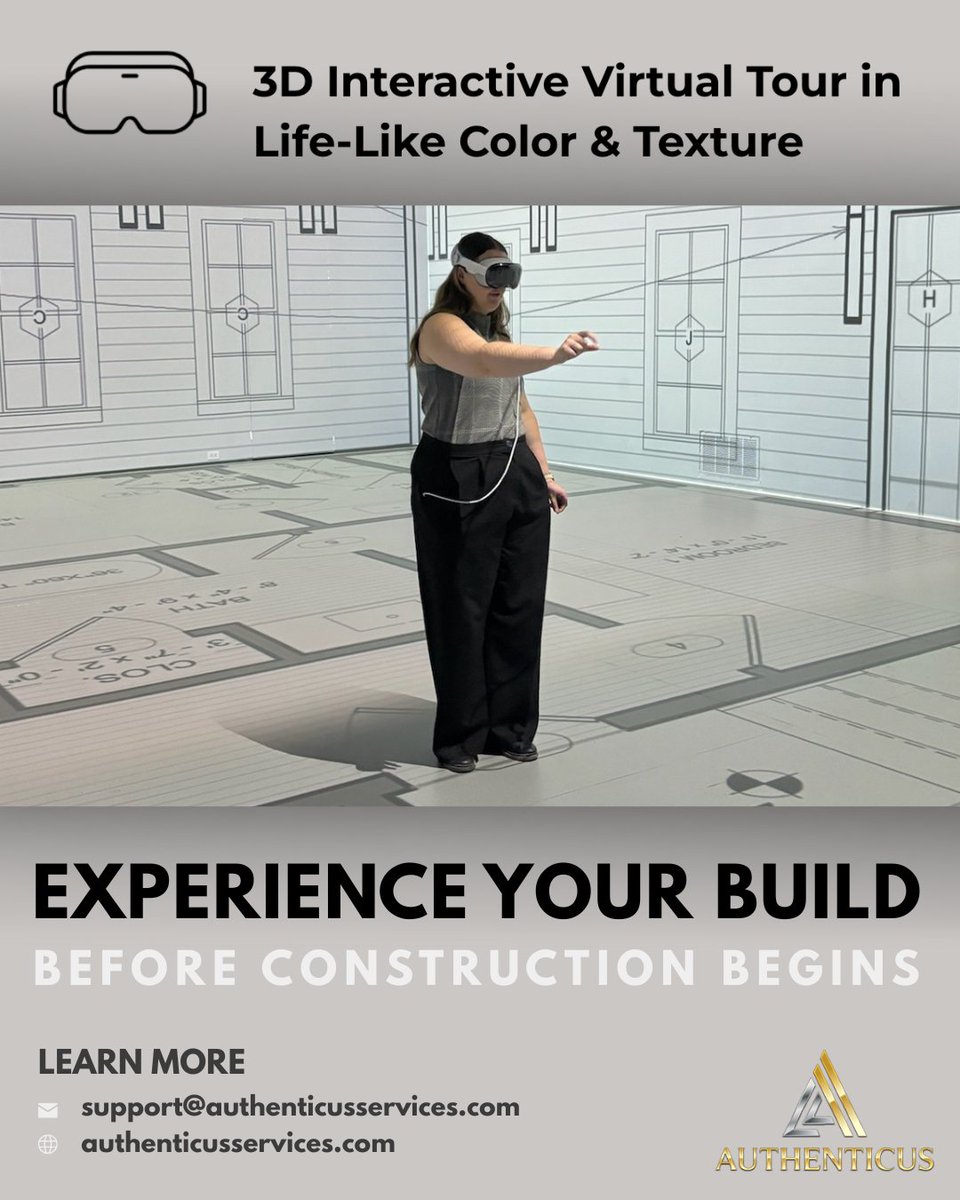 AuthenticusHou's tweet photo. Authenticus XRP gives homeowners the chance to step inside their project long before construction begins. Walk the layout, understand the flow, and experience each space as if it already exists, so decisions feel confident, and informed.
#Authenticus #XRPSystem #WalkThisWay https://t.co/ruwdHsr0Ch
