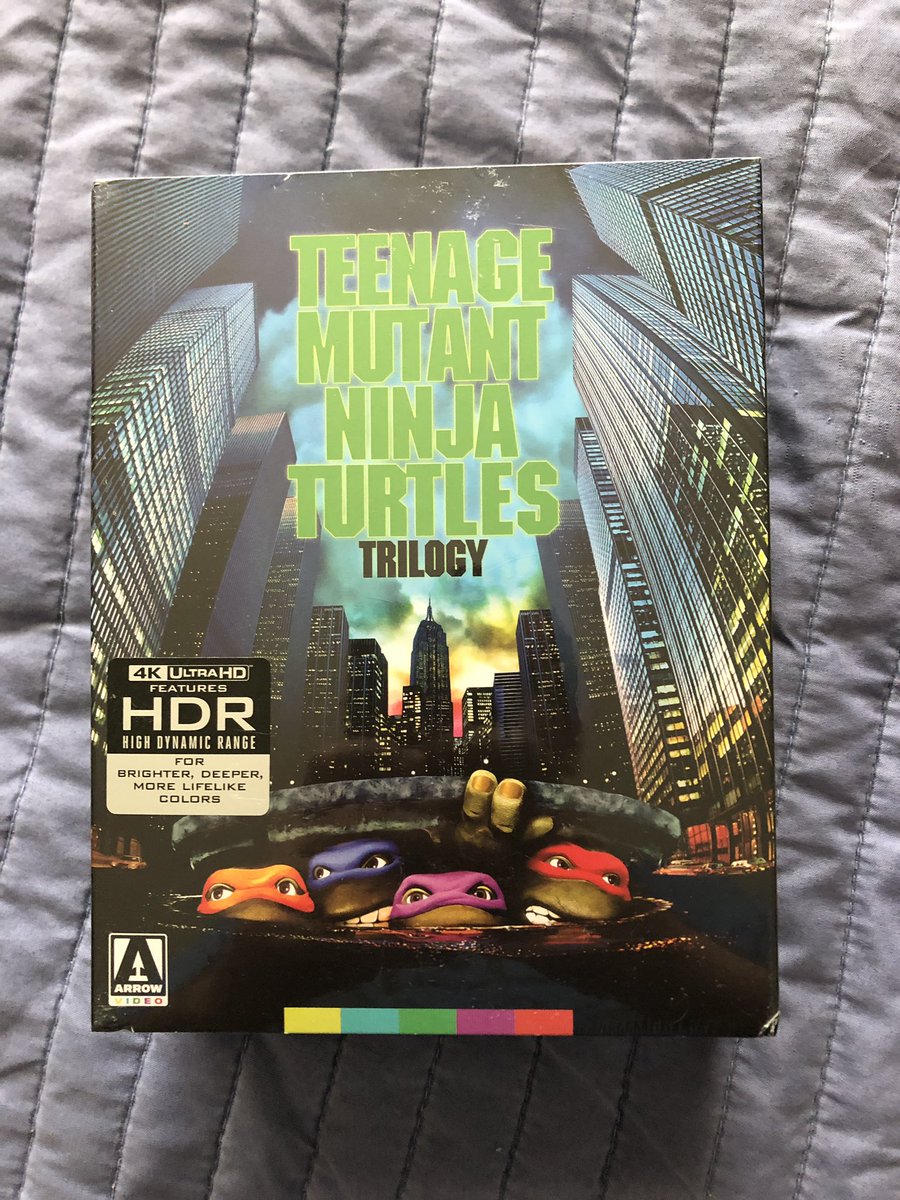 The #TeenageMutantNinjaTurtles trilogy on 4K Ultra HD.