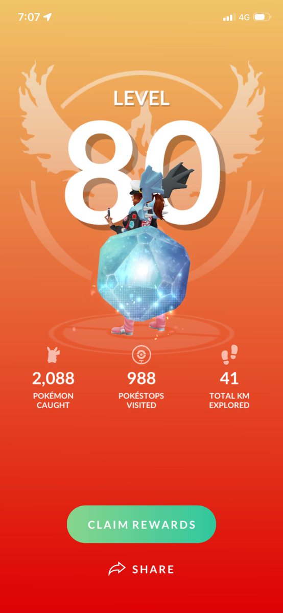 QShinies's tweet photo. Level 80 ❤️❤️❤️❤️❤️ #PokemonGo https://t.co/XUTPyHKtcc