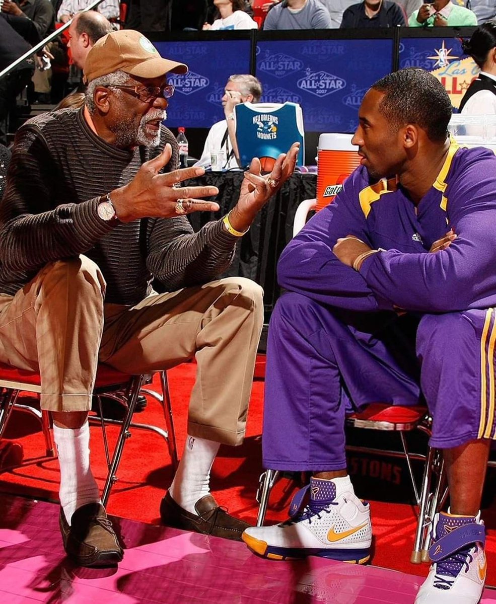 Look how intently Kobe is listening to Bill Russell. That's respect.