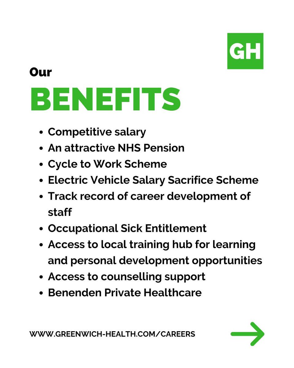 🔥 Career Alert! Riverview PCN is Hiring! 🔥  Join a team with a strong culture of support &amp; career development.

Roles: NQ GP, GPA, Senior Pharmacist, Pharmacy Technician.

Perks: Competitive Salary, NHS Pension, Electric Vehicle Scheme, Benenden Private Healthcare.

Apply now!