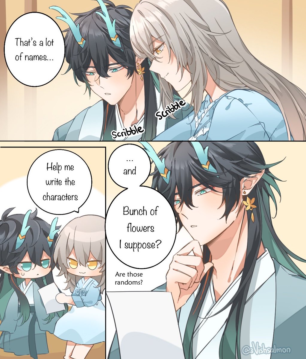 Hinting at names 😶‍🌫️ 

[ Part of Dragon baby series ]