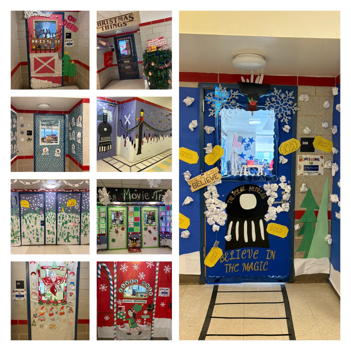 I had the pleasure of judging the “Holiday Classroom Door Decorating Contest” at Paideia School 15 in <a href="/YonkersSchools/">Yonkers Public Schools</a> today, and I was blown away by the students’ work and their responses when I asked them to describe their design process.
Wow.🎄
#YonkersMagic #HappyHolidays