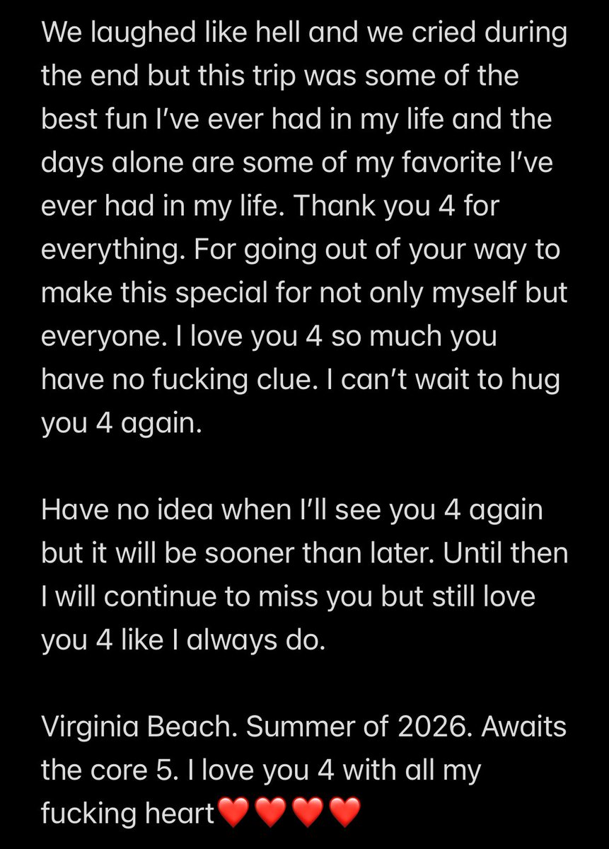 wrkruger7's tweet photo. One more for the road #Core5
I love you with every fiber in my body ❤️❤️❤️❤️
@KREIDSforher
@ourbestieshesty
@GootyGootz
@Zibanejesus https://t.co/lsLJCxHIW2