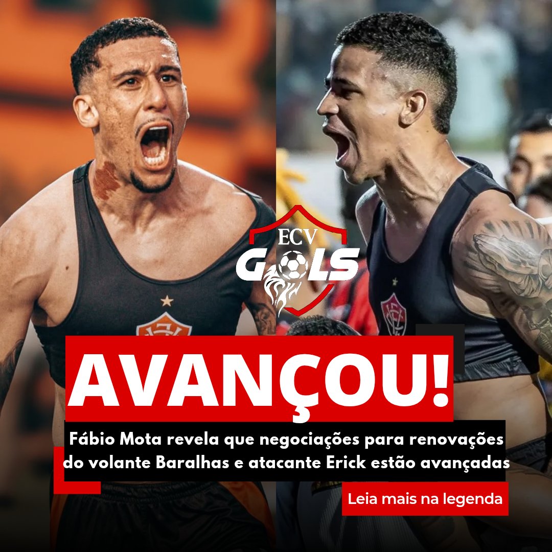 Fábio Mota revelou que a situação de Baralhas está praticamente certa, mas não entrou em detalhes se seria uma compra ou empréstimo.

Em relação ao atacante Erick, Fábio disse que está bem avançado com o SP.

📰| FM no Programa Linha de Frente
📸| Luan Gabriel
📸| Paulinho Santos