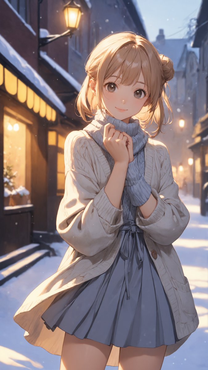 rabadi's tweet image. #AIイラスト #AIart #希世依真

𝐖𝐚𝐢𝐭𝐢𝐧𝐠 𝐟𝐨𝐫 𝐲𝐨𝐮.❄️ 街の灯りがつき始めると、 急にロマンチックになるね。

手袋してても指先冷たいけど、 心はぽかぽかしてるよ。 …見つけてくれて、ありがとう！