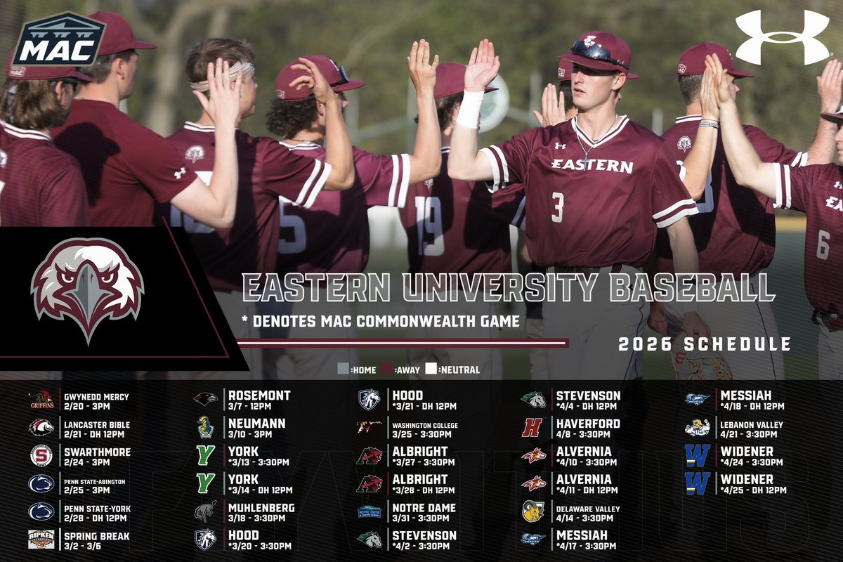 Eastern University Baseball tweet media