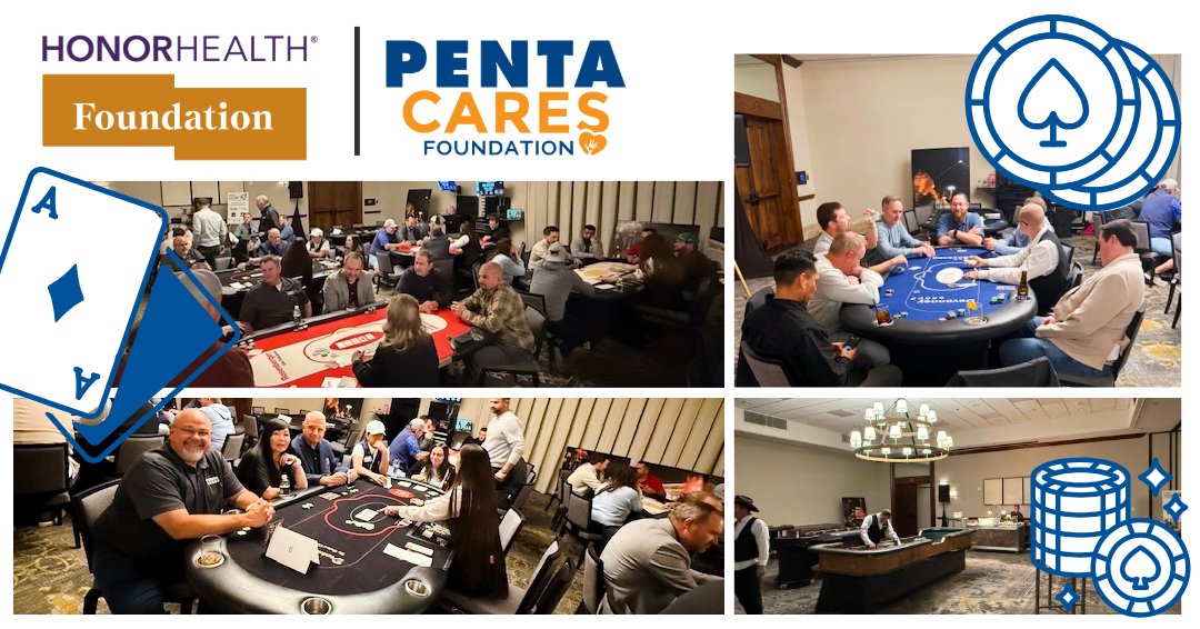 PENTA CARES was grateful to support HonorHealth at the Charity Poker Tournament at The Scottsdale Resort &amp; Spa! Thanks to the generosity of all involved, $30,000 was raised for the HonorHealth Foundation, helping initiatives that enhance the well-being of patients across Arizona.