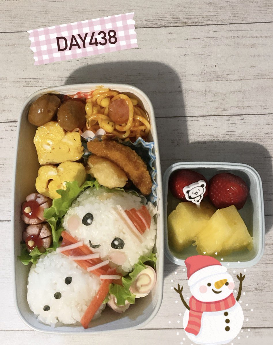 ayacon6146's tweet photo. ⛄️⛄❄
#キャラ弁
#JK弁当 https://t.co/FWscIzvMT5