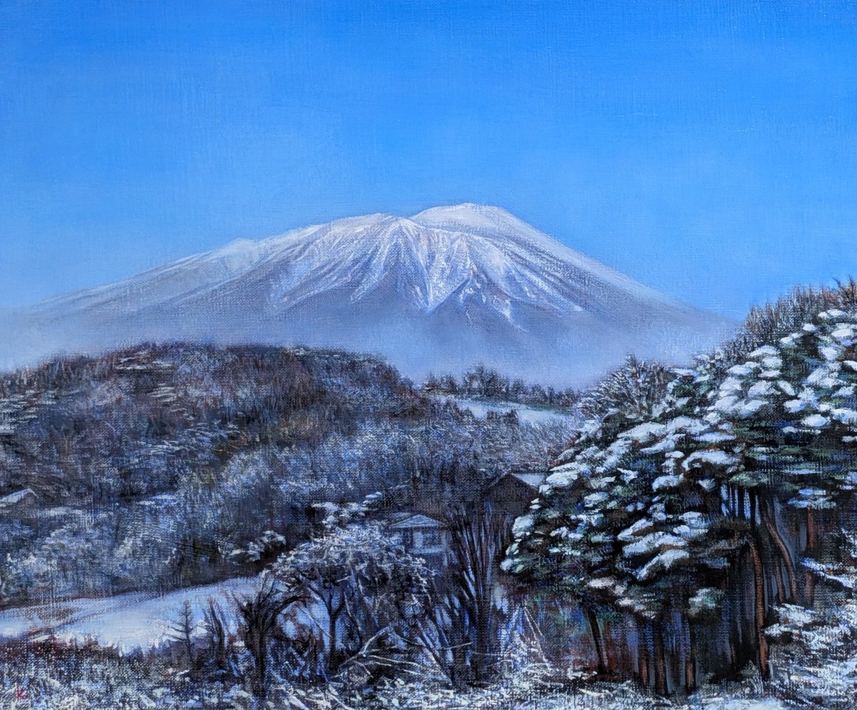 越阪部洋一 油彩画 松原湖畔の秋 F8号 楽天市場】油彩画 松本弘 「里の民家」 F8号 油絵 額入り 風景画 真筆