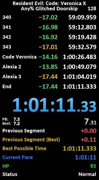 RE Code Veronica x speedruns DS Glitched, foto del ultimo pb

🟢kick.com/mattgael 
🟣twitch.tv/mattgael