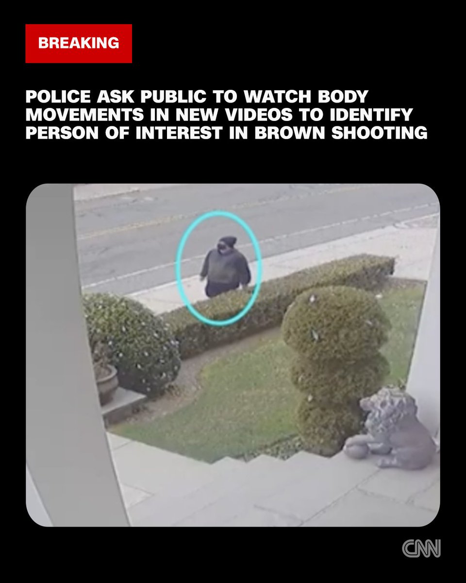 CNN's tweet photo. Police ask the public to watch body movements and posture in new videos to identify the person of interest in the Brown University shooting. Follow live updates: https://t.co/pae6keDQeE https://t.co/5dd11580oA