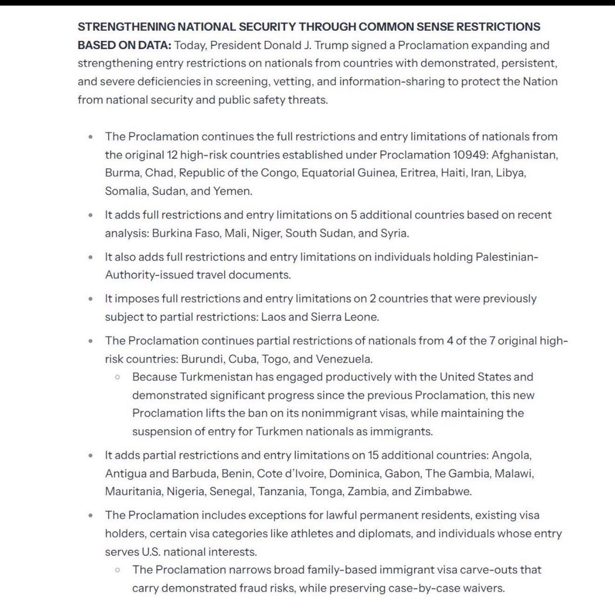 obinacci's tweet image. Nigeria Partially Banned To Enter US Or Partially Restriction And Entry Limitations Into US.