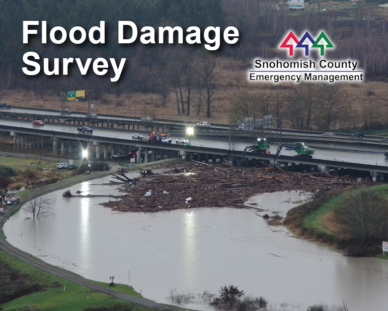 snocounty's tweet image. Was there damage to your home, business or farm during recent Snohomish County flooding? Please fill out the Snohomish County DEM flood impact survey by Dec. 31, 2025. It will help the County make the case for recovery resources, including potential assistance and future…