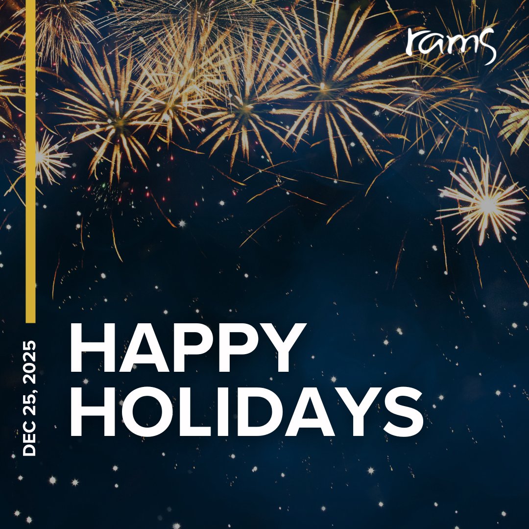 RAMSInc's tweet image. ✨ Happy holidays from all of us at RAMS! ✨

May this holiday season bring you joy, connection, and rest. RAMS administration and most programs are closed today. Thank you for being part of our community and supporting our work throughout the year!