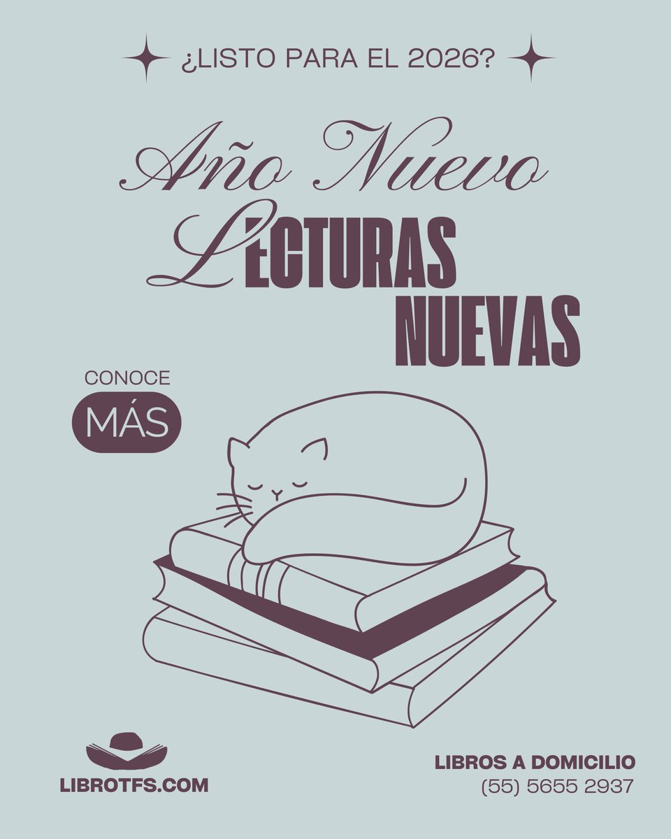 librotfs's tweet photo. Encuentra las mejores lecturas para tu 2026 con nosotros. Iniciemos juntos este nuevo año 🤠 https://t.co/jMoaqKNgjC