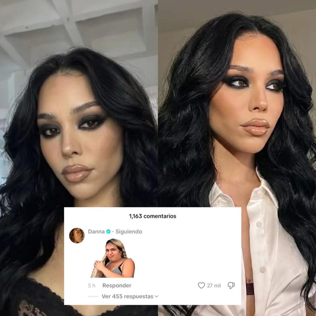 MasFarandulaOf's tweet image. Danna reacciona a su supuesto regreso a las telenovelas en 2026, protagonizando la nueva versión de Teresa en Televisa.

La cantante y actriz respondió con un sticker de Wendy Guevara 😅

#Danna #Teresa #Televisa #wendyguevara