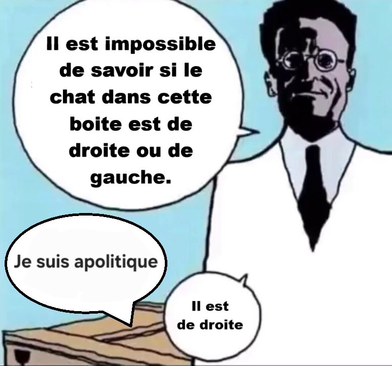 Phelya_e's tweet image. « L'apolitique » de Schrödinger