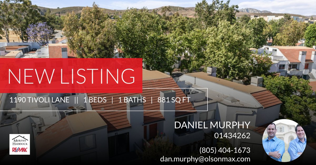 MurphyHaddock's tweet photo. 📍 New Listing 📍 Take a look at this fantastic new property that just hit the market located at 1190 Tivoli Lane 206 in Simi Valley. Reach out here or at (805) 404-1673 for more information https://t.co/jhbJ29zKIW https://t.co/Ej81Ds9iLB