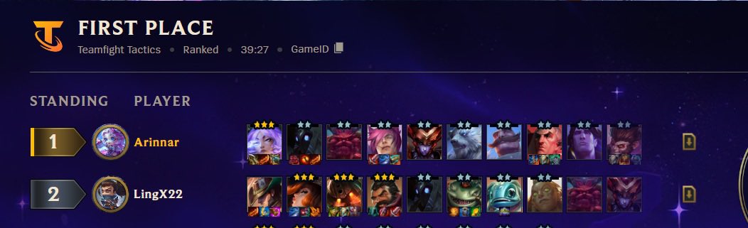 Love a good 4 cost 3* battle 😂 he hit mf3 with 60 ho left too