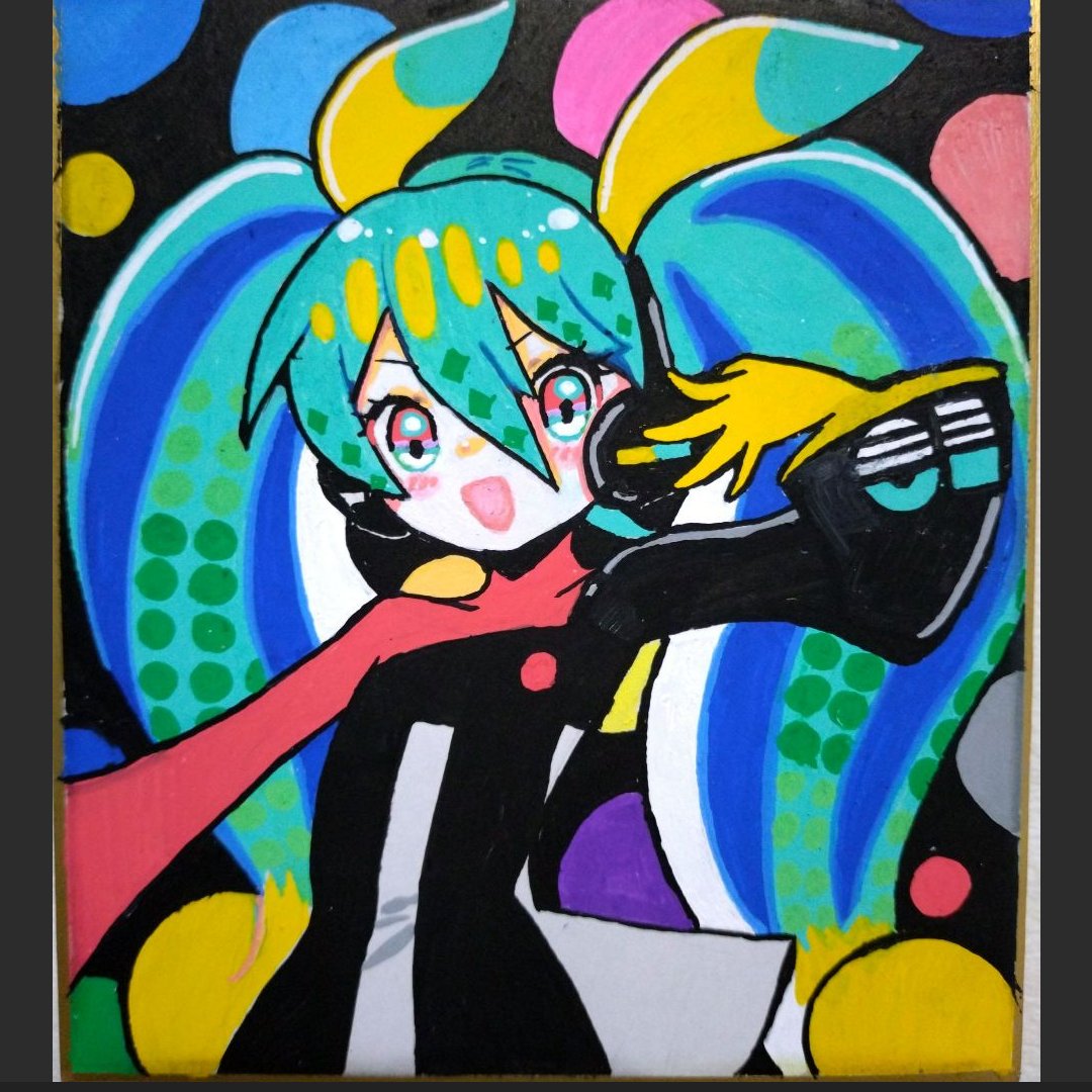 ポスカでポケミクライブのミクさん描きました〜
久々楽しく描きました

#初音ミク #ポケミクライブ #絵描きさんと繋がりたい